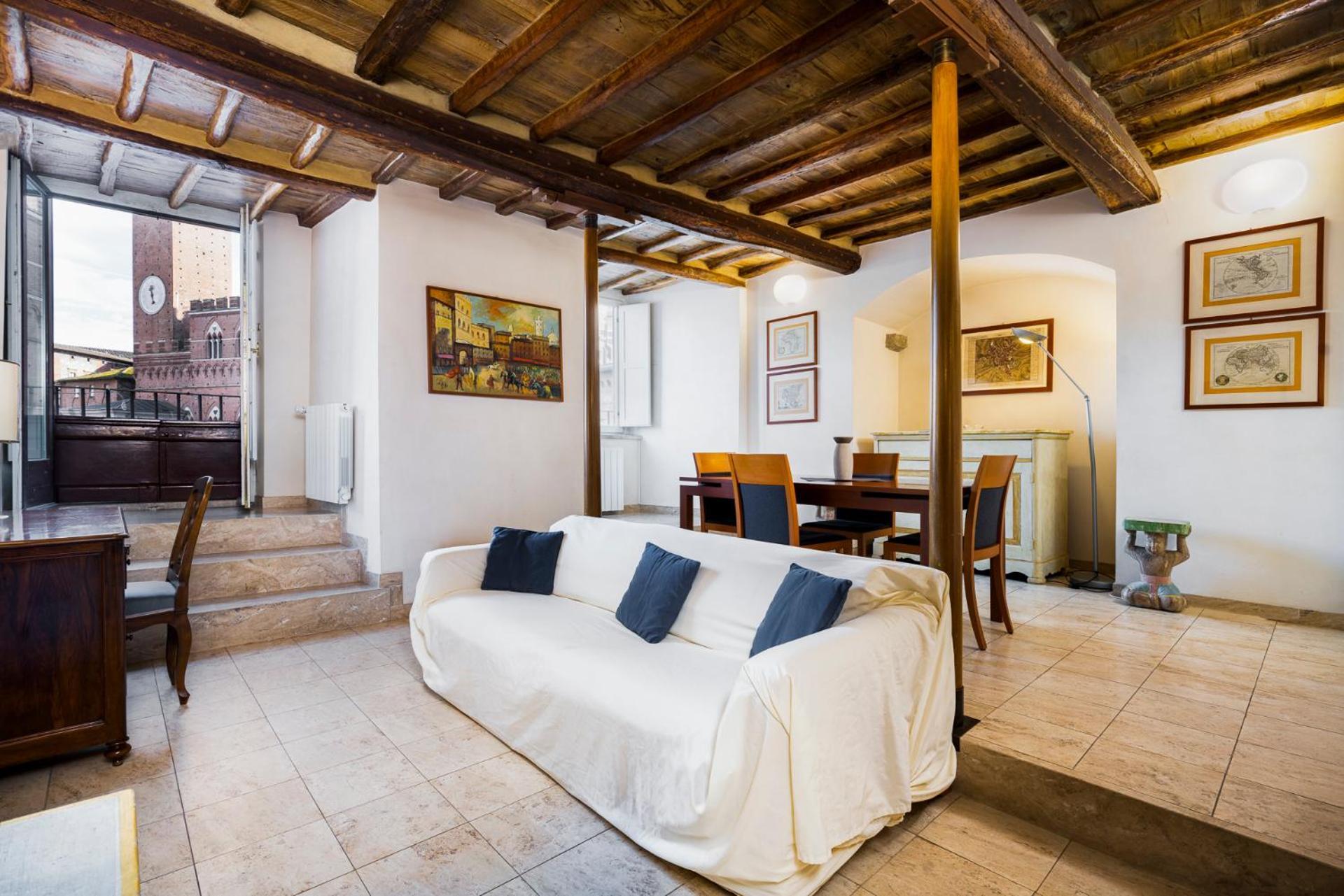 The Balcony Suite - Affaccio Su Piazza Del Campo Сиена Экстерьер фото